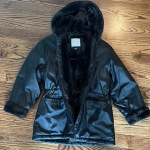 Andrew Marc fur lined coat